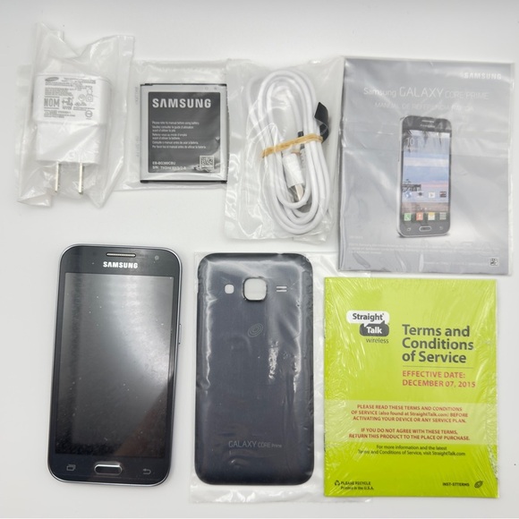 Samsung Galaxy Core Prime Straight Talk w/ Charger, Manual, Battery & More NIB - Picture 1 of 16